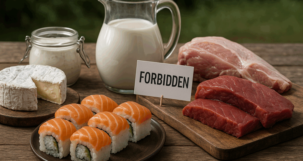 Alimentation enceinte : menu sécurisé par trimestre + erreurs fréquentes à éviter