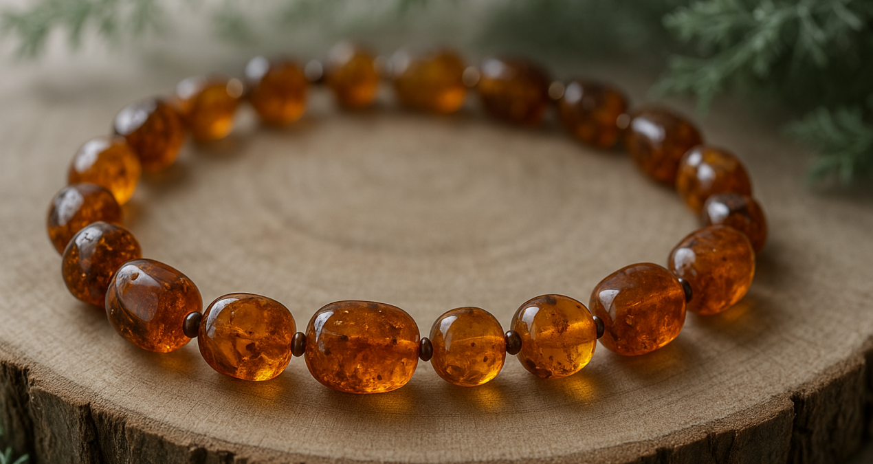 Collier d’ambre : histoire, preuves et alternatives sûres pour les poussées dentaires